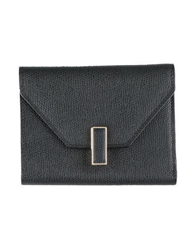Valextra Woman Wallet Black Size - Bull Skin In Black