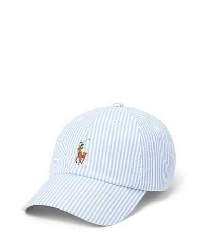 Polo Ralph Lauren Stretch-cotton Twill Ball Cap Man Hat Sky Blue Size Onesize Cotton, Elastane
