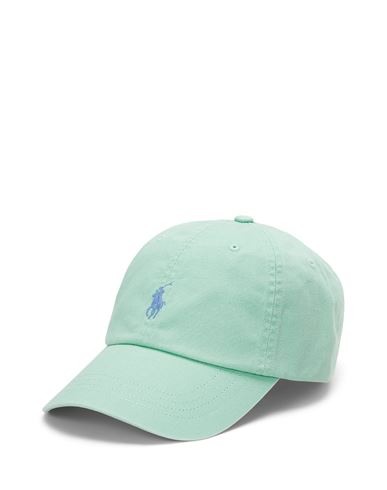 Shop Polo Ralph Lauren Cotton Chino Ball Cap Man Hat Light Green Size Onesize Cotton
