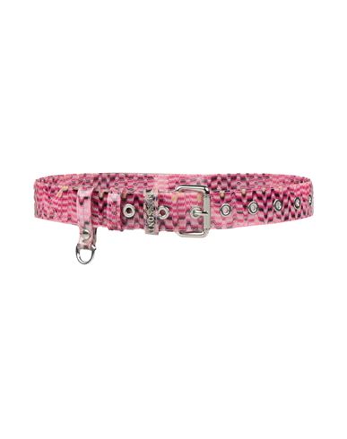 Shop Missoni Woman Belt Fuchsia Size 36 Pvc - Polyvinyl Chloride, Viscose In Pink