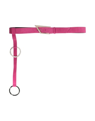 Shop Attico The  Woman Belt Fuchsia Size M Calfskin In Pink