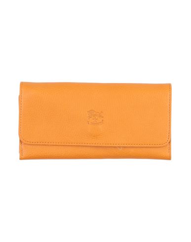 Shop Il Bisonte Woman Wallet Mustard Size - Leather In Yellow
