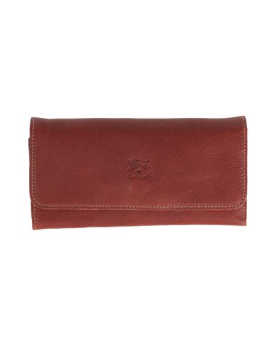 Shop Il Bisonte Woman Wallet Brown Size - Leather