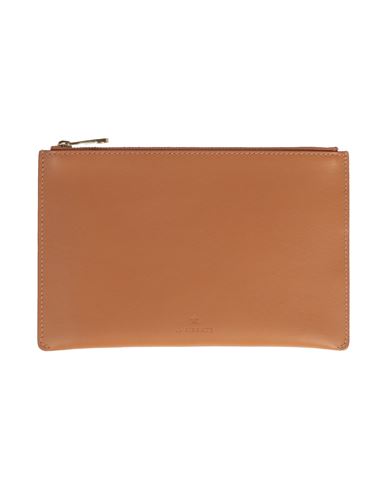 Shop Il Bisonte Woman Pouch Camel Size - Leather In Beige