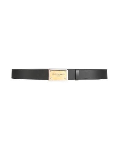 Shop Dolce & Gabbana Man Belt Black Size 39.5 Leather