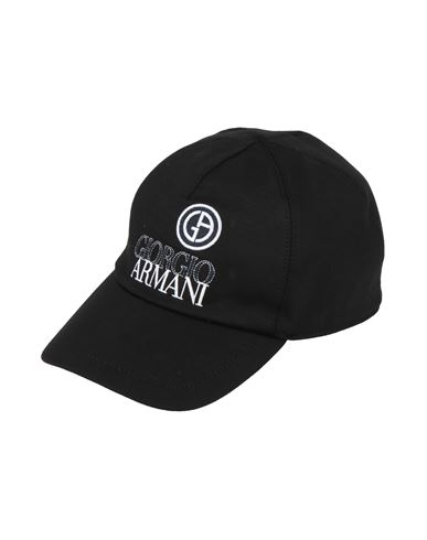 Shop Giorgio Armani Man Hat Black Size M Viscose, Elastane