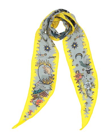 Zadig & Voltaire Woman Scarf Yellow Size - Silk In Gray