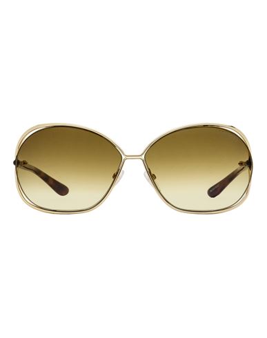 Tom Ford Carla Tf157 Sunglasses Woman Sunglasses Brown Size 66 Metal, Plastic
