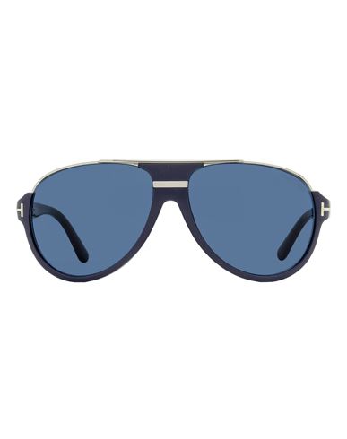 Tom Ford Dimitry Tf334 Sunglasses Man Sunglasses Grey Size 59 Metal, Acetate In Blue