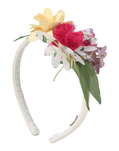 Shop Monnalisa Toddler Girl Hair Accessory Off White Size - Polyester