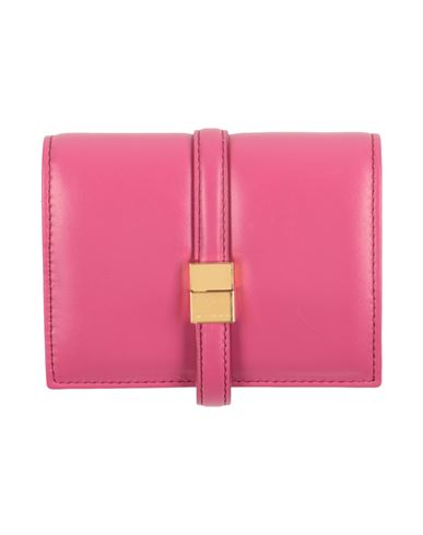 Shop Marni Woman Wallet Magenta Size - Cow Leather, Brass