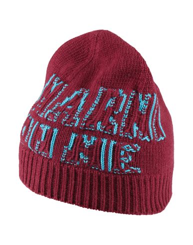 Shop Marni Woman Hat Burgundy Size L Virgin Wool, Cotton In Red