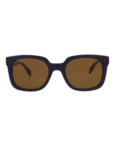 Alexander Mcqueen Square-frame Acetate Sunglasses Man Sunglasses Blue Size 53 Acetate