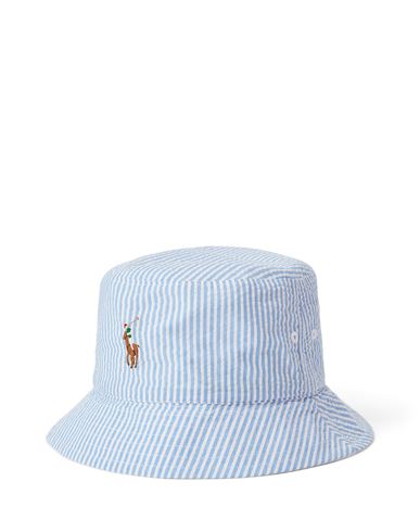 Shop Polo Ralph Lauren Man Hat Light Blue Size L Cotton