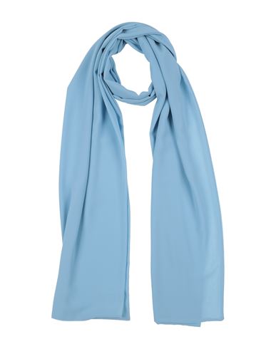 Shop Kate By Laltramoda Woman Scarf Light Blue Size - Polyester