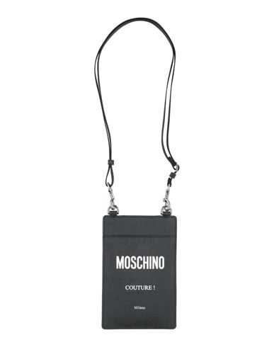 Shop Moschino Man Document Holder Black Size - Textile Fibers