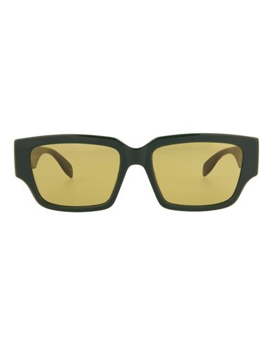 Alexander Mcqueen Square/rectangle-frame Acetate Sunglasses In Multi