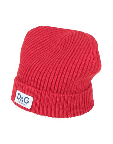 Shop Dolce & Gabbana Man Hat Red Size S Virgin Wool