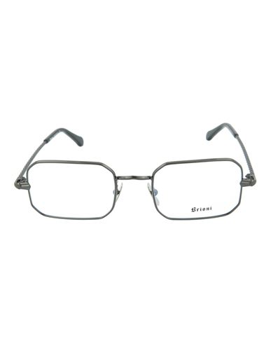 Brioni Round-frame Optical Frames Man Eyeglass Frame Silver Size 50 Metal
