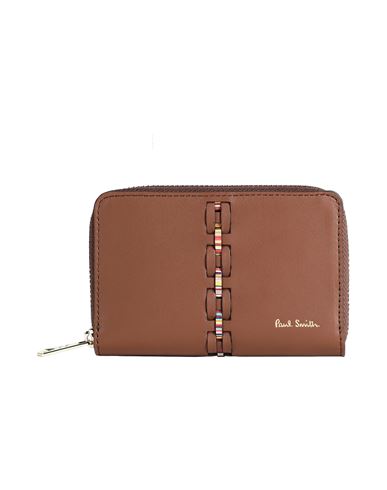 Shop Paul Smith Woman Wallet Brown Size - Calfskin