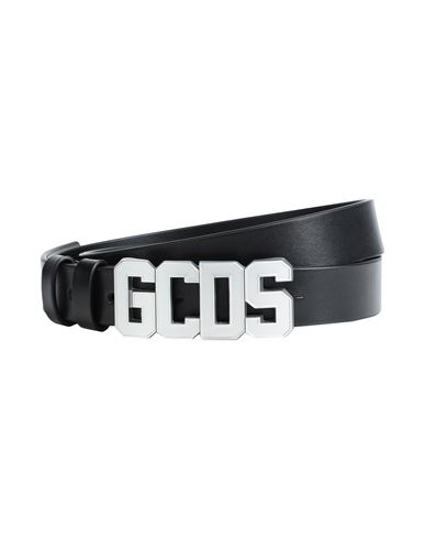 Shop Gcds Woman Belt Black Size 36 Leather