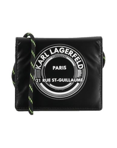 Shop Karl Lagerfeld Man Document Holder Black Size - Polyamide, Polyurethane