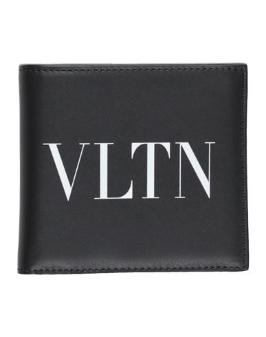 Shop Valentino Garavani Man Wallet Black Size - Leather