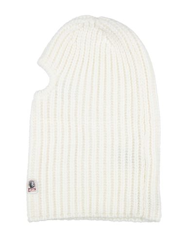 Parajumpers Woman Hat Off White Size Onesize Merino Wool, Cotton In Off White