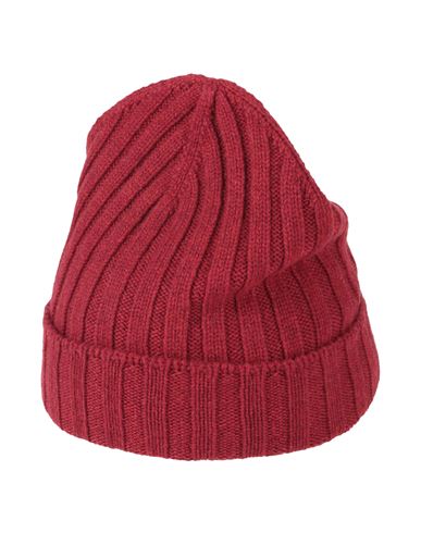 Shop Gran Sasso Man Hat Brick Red Size Onesize Virgin Wool, Polyamide, Elastane