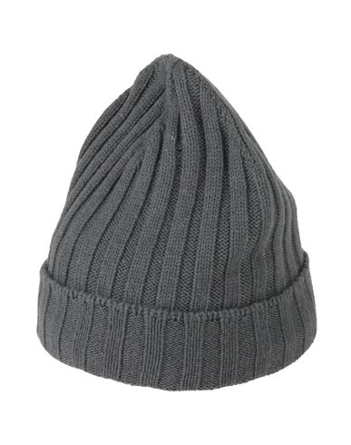 Shop Gran Sasso Man Hat Lead Size Onesize Virgin Wool, Polyamide, Elastane In Grey