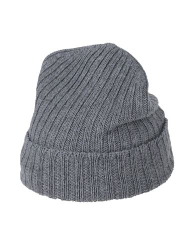 Shop Gran Sasso Man Hat Lead Size Onesize Virgin Wool In Grey
