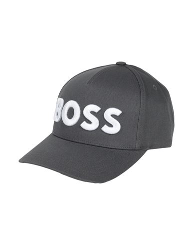 Shop Hugo Boss Boss Man Hat Lead Size Onesize Cotton In Grey