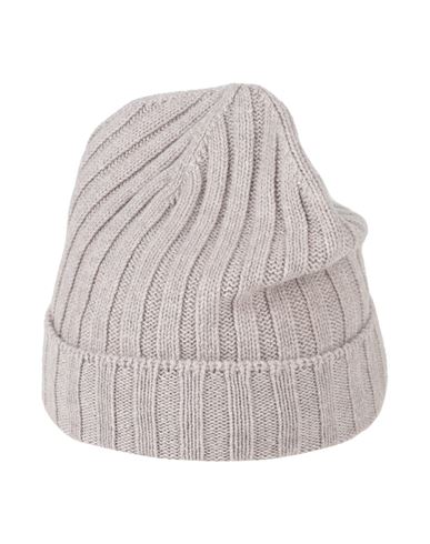 Shop Gran Sasso Man Hat Dove Grey Size Onesize Virgin Wool, Polyamide, Elastane