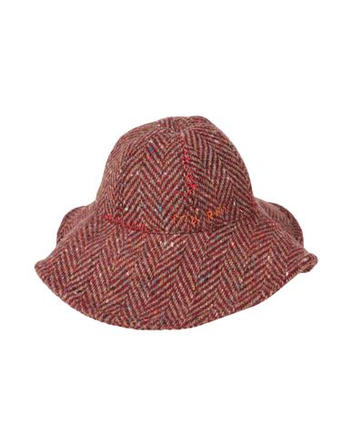 Shop Marni Woman Hat Burgundy Size L Wool In Red