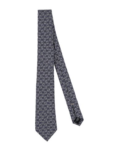 Shop Canali Man Ties & Bow Ties Blue Size - Wool, Cotton
