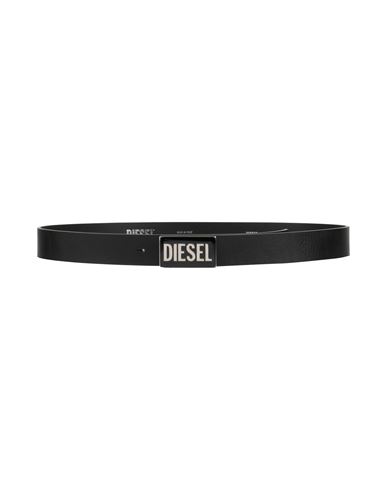 Shop Diesel Woman Belt Black Size 39.5 Cow Leather