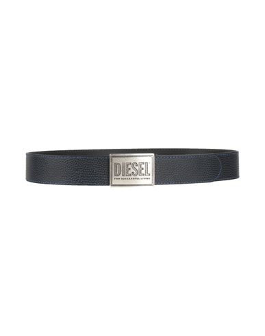 Diesel Man Belt Midnight Blue Size 39.5 Cow Leather
