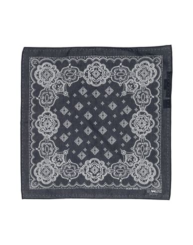 Golden Goose Woman Scarf Midnight Blue Size - Cotton In Gray