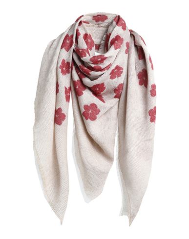 Golden Goose Woman Scarf Beige Size - Modal, Viscose, Polyester, Cotton, Acrylic In White