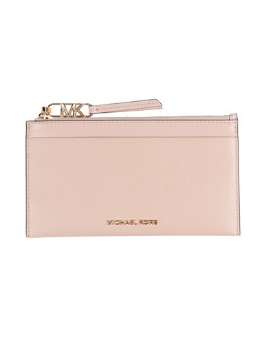 Michael Michael Kors Woman Wallet Light Pink Size - Leather