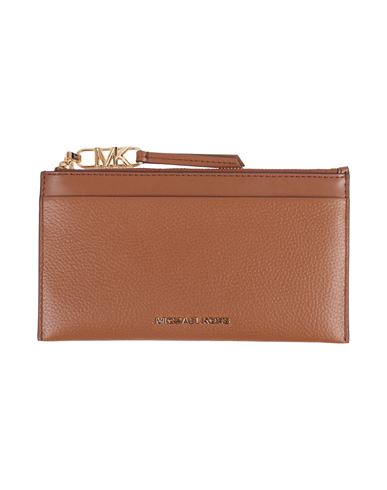 Michael Michael Kors Woman Wallet Camel Size - Leather In Brown