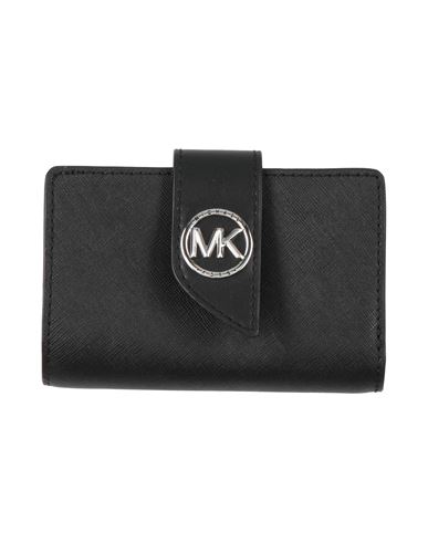 Shop Michael Michael Kors Woman Wallet Black Size - Leather