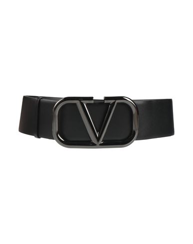 Valentino Garavani Woman Belt Black Size 38 Leather