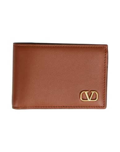 Valentino Garavani Man Wallet Camel Size - Leather In Beige