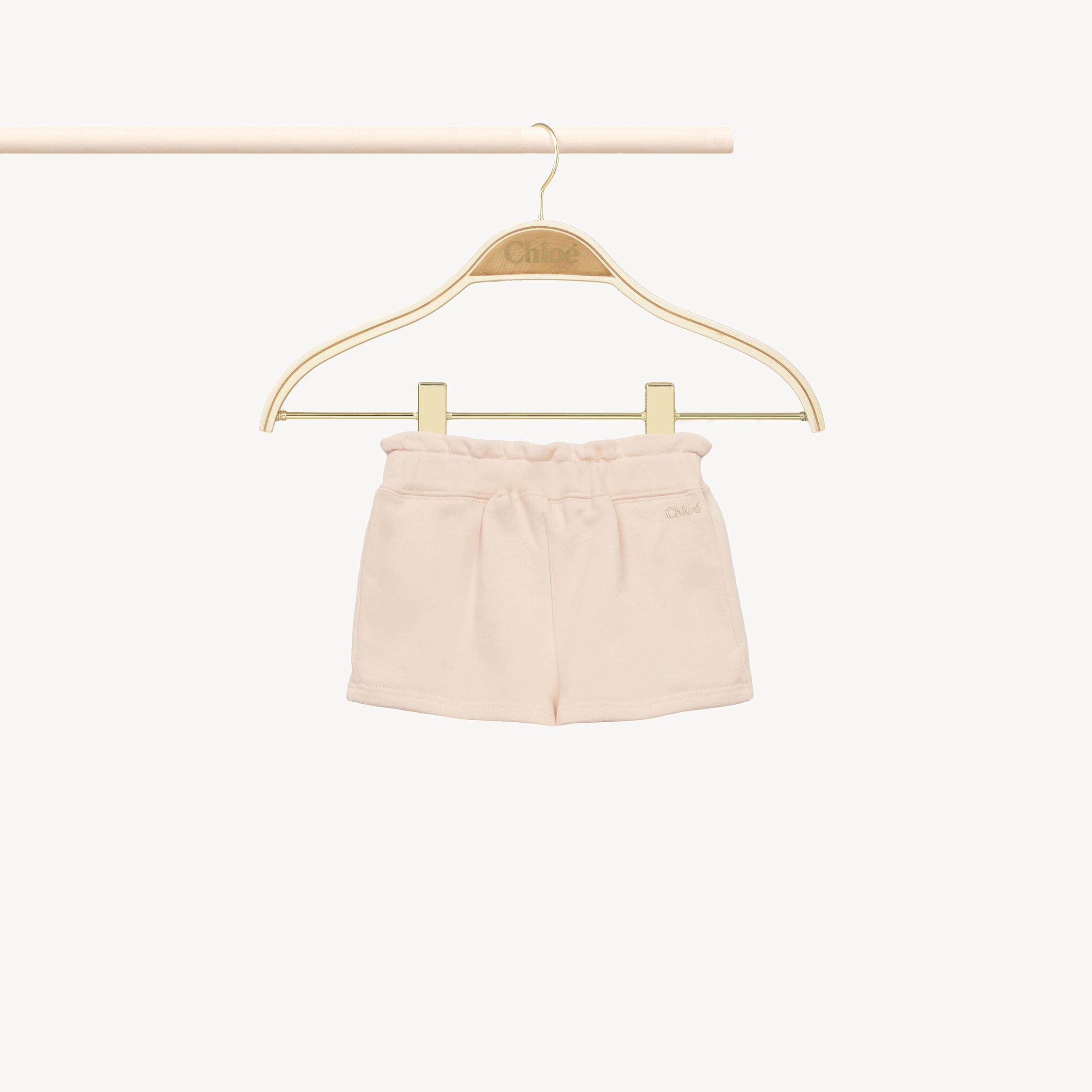 Chloé Short Fille Rose Taille 3 100% Coton In Pink