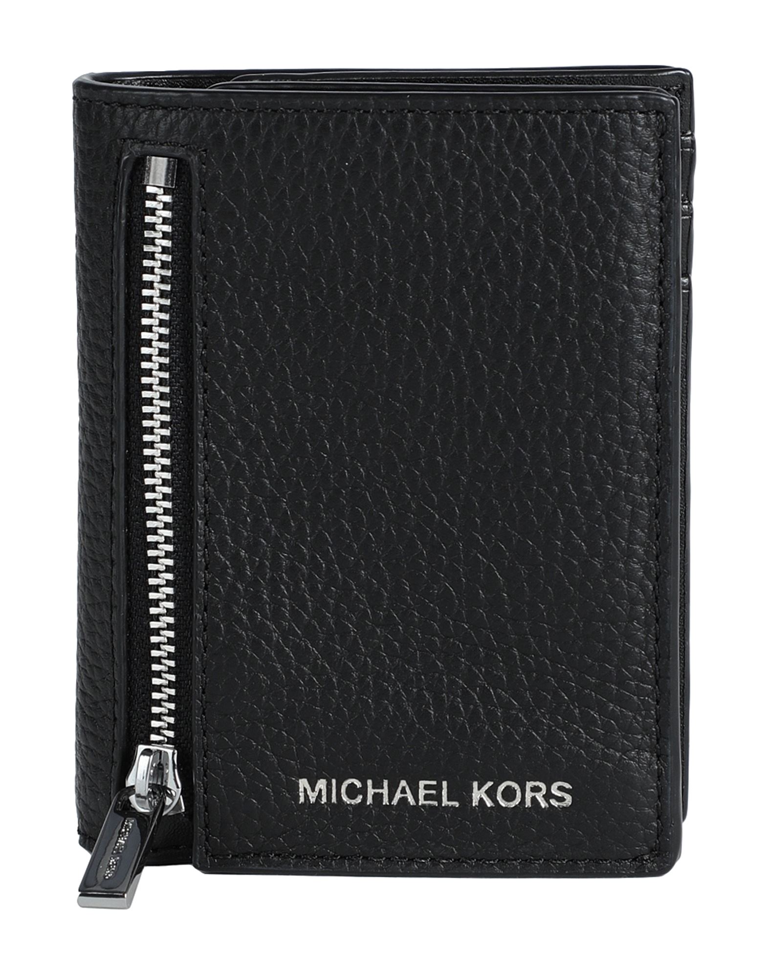 MICHAEL KORS 折り財布 ブラック　ダークブラウン　MKロゴ　メンズ MICHAEL KORS 国内発送 マイケルコース 財布 メンズ 折り財布