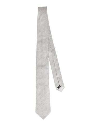 Sartoria Latorre Man Ties & Bow Ties Light Grey Size - Silk In White