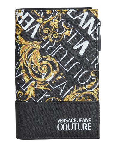Versace Jeans Couture Man Wallet Black Size - Cow Leather