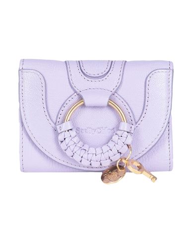 See By Chloé Woman Wallet Lilac Size - Goat Skin In Purple