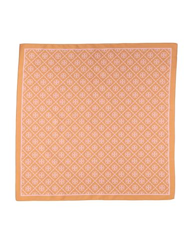 Tory Burch Woman Scarf Camel Size - Polyester, Silk In Brown